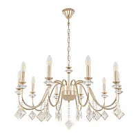 Люстра подвесная AM342101 342101/10 FGD Артемилано без плафона на 10 ламп, основание золотое в стиле современный Люстра подвесная AM342101 342101/10 FGD Артемилано без плафона на 10 ламп, основание золотое в стиле современный